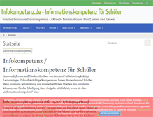 Tablet Screenshot of infokompetenz.de